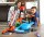 Трек Hot Wheels City Ultimate Gator Car Wash Водонапорная башня Взрыв цветов FTB67